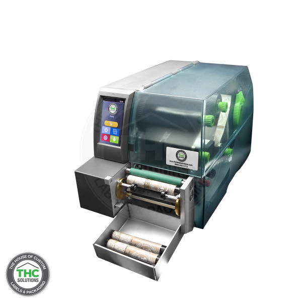 THC Delta label applicator and printer