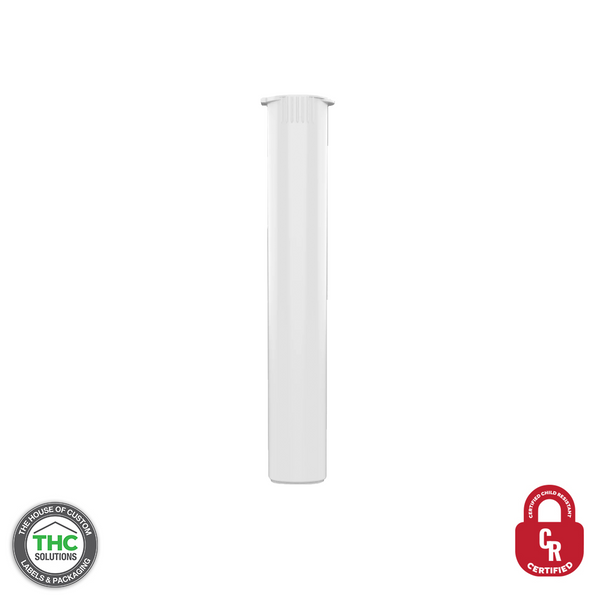 116mm White Child-Resistant Pre-Roll Tube (Qty 500)