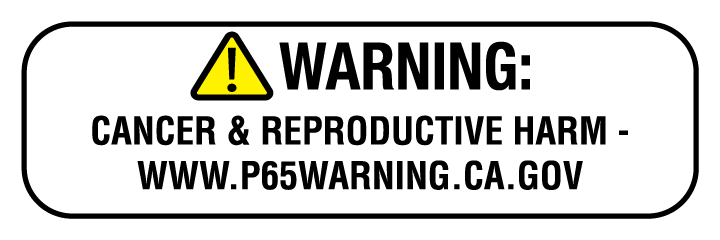 California Prop 65 Label